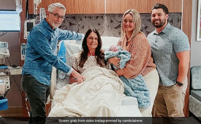 56-Year-Old US Woman Gives Birth To Son And Daughter-In-Law's Baby