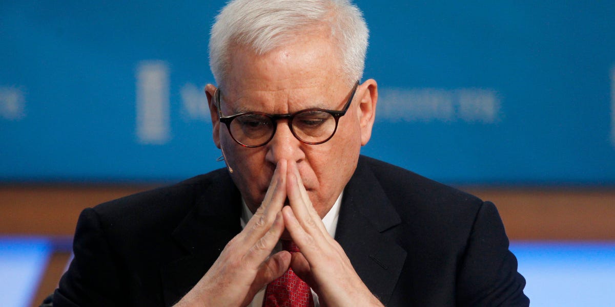 Billionaire David Rubenstein says a recession is coming, tech valuations are set to fall further, and the Fed is going to have to get unemployment to 6% to get inflation down