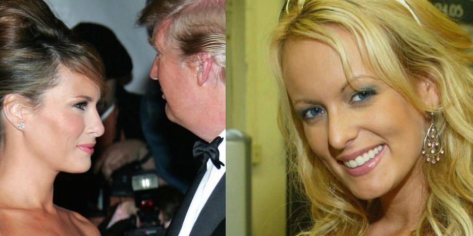 Porn star Stormy Daniels reacted to Trump's indictment over an alleged hush-money payment. Here's a timeline of Trump's many marriages and rumored affairs.