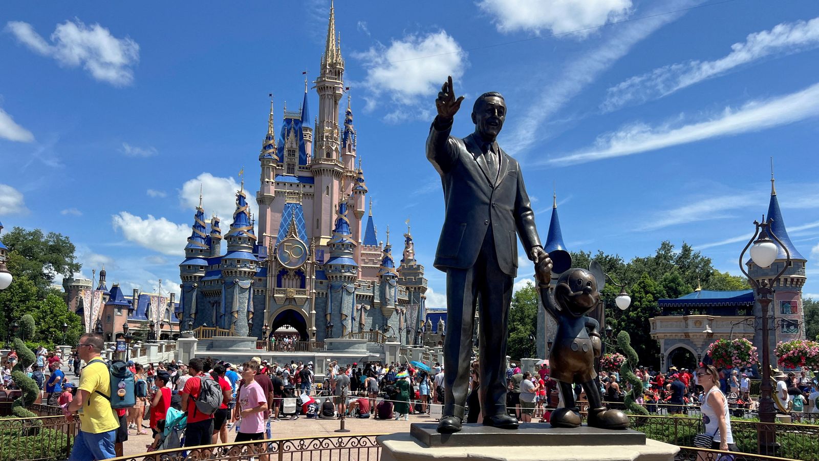 Disney sues Florida governor DeSantis in battle for theme park control